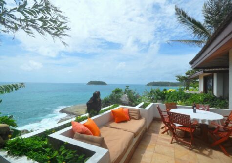 Oceanfront Villa with Panoramic Sea Views Between Kata and Kata Noi